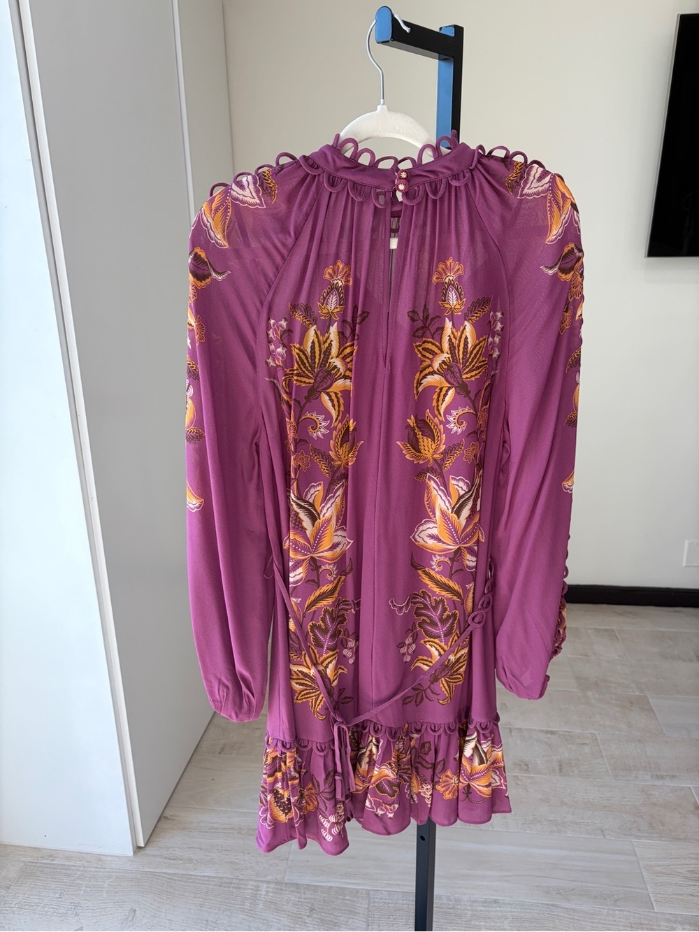 Farm Rio: Pink Delicate Chintz Ruffled Mini
Dress - Picture 6 of 11